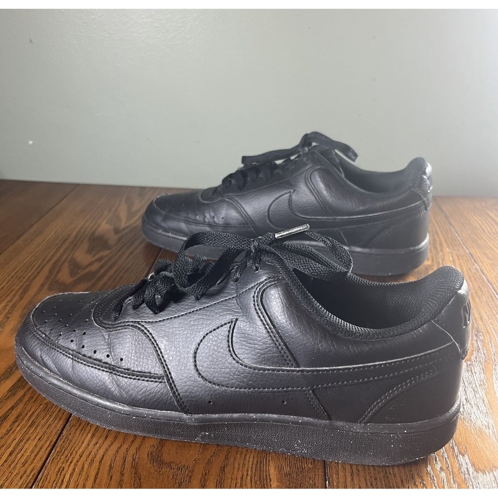Nike Court Vision Lo NN Mens Athletic Shoes Sneakers Size 10 Triple Black